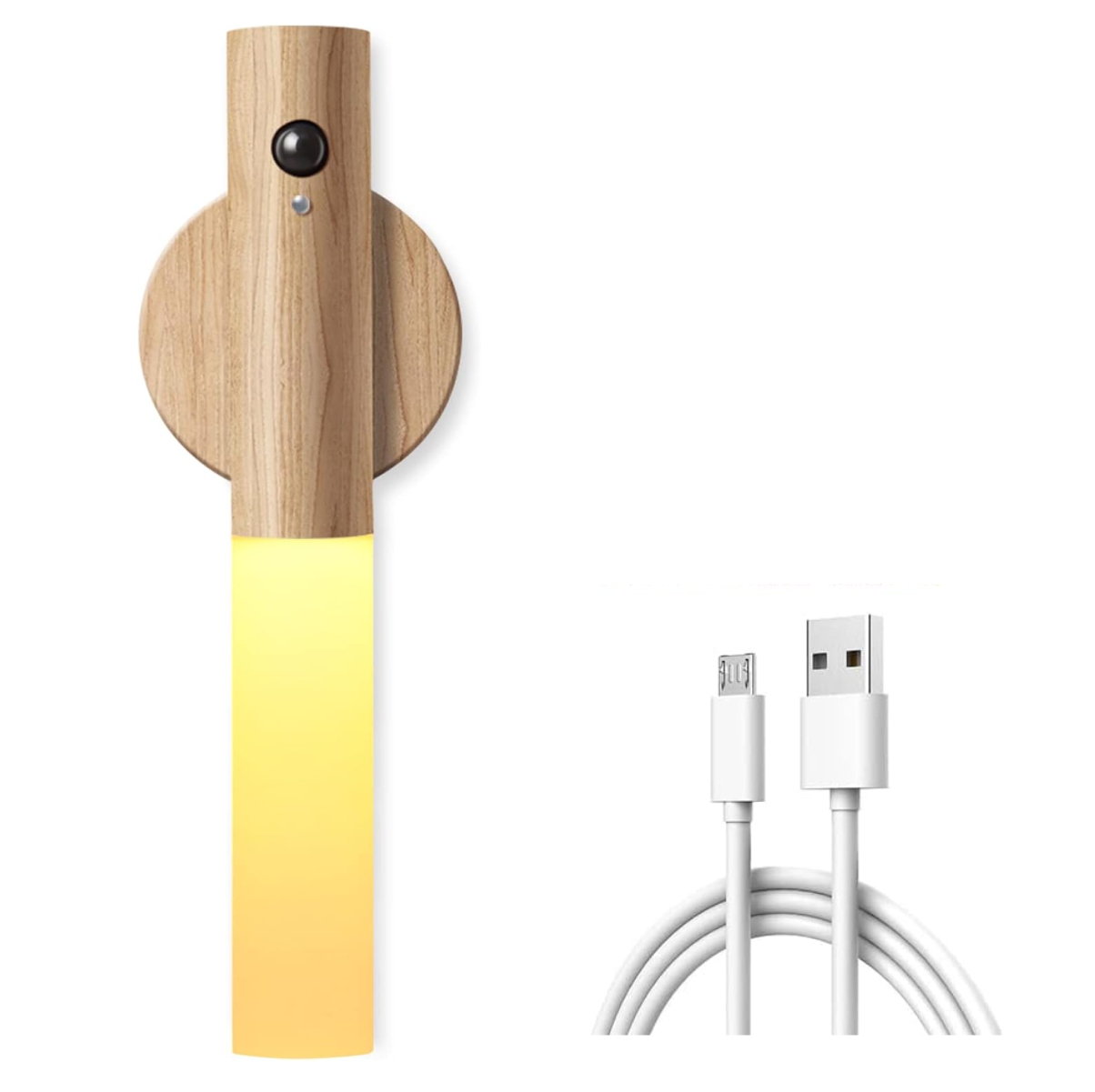 Lampara Magnetica sensor en Madera Vara